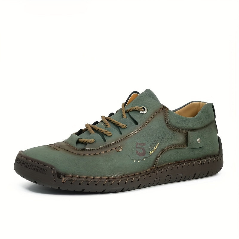 Casual Handmade Stitching Men's Flats - Outdoor Walking Shoes Sneakers
