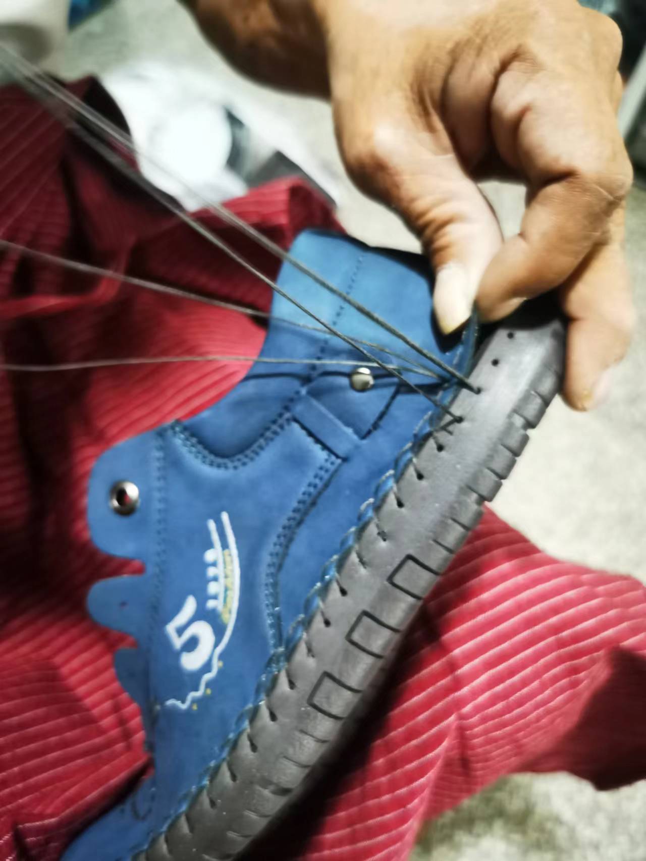 Casual Handmade Stitching Men's Flats - Outdoor Walking Shoes Sneakers