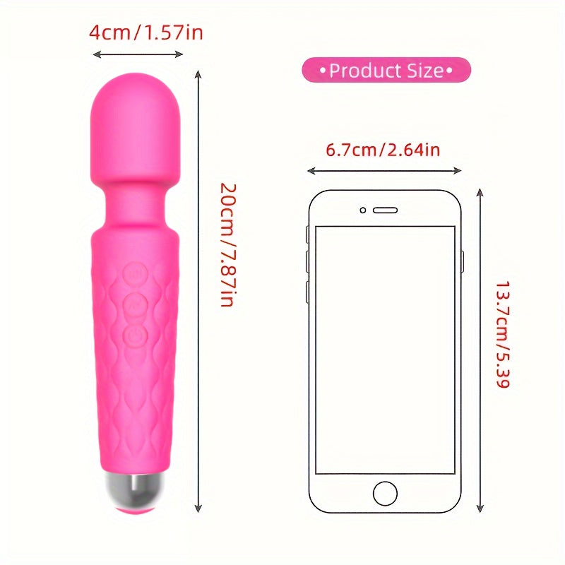 Vibrations Pattern Powerful Quiet Rechargeable Magic Wand Massager