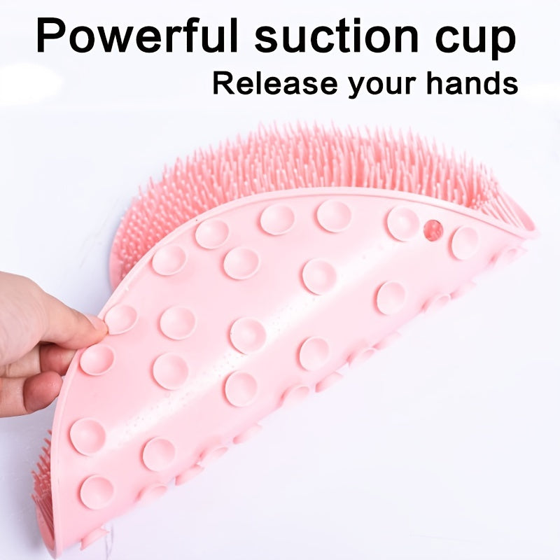 Non-Slip Shower Foot Scrubber Massager with Exfoliation Cushion