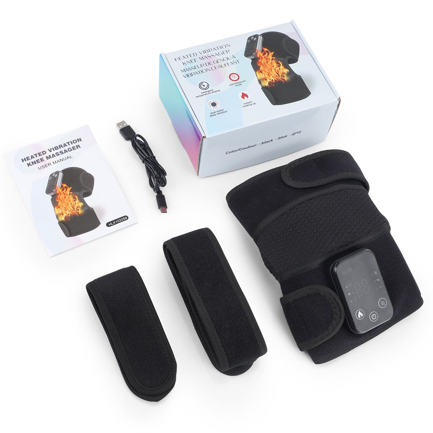 Knee Massager Shoulder Brace - Cordless, Heat Heating Pad