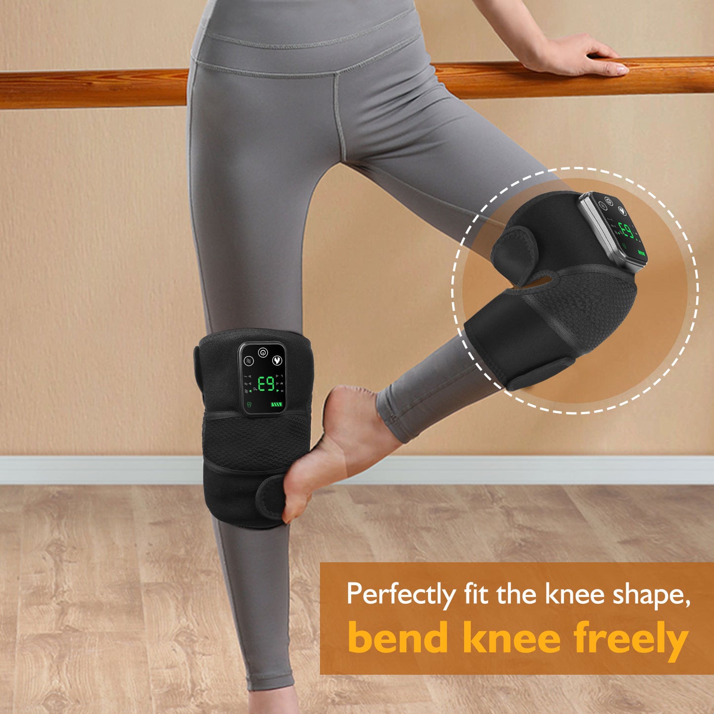 Knee Massager Shoulder Brace - Cordless, Heat Heating Pad