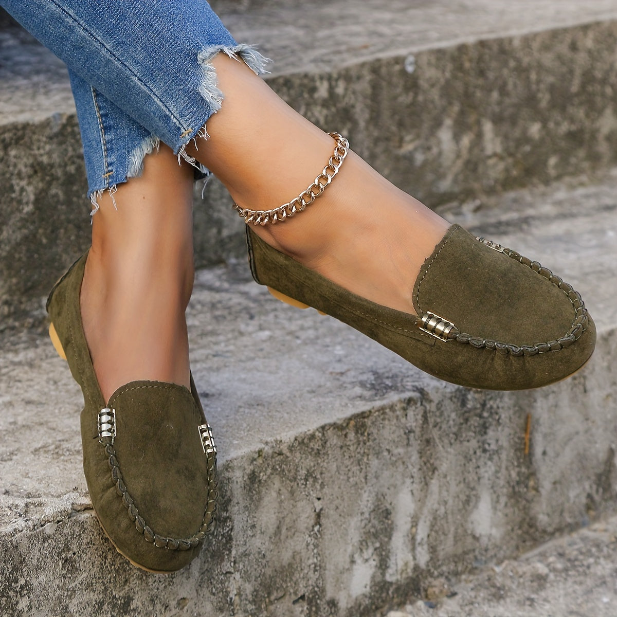 Women's Round Toe Loafers,