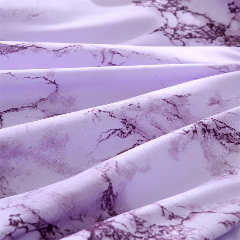 3-Piece Marble Luxury Duvet Cover Set