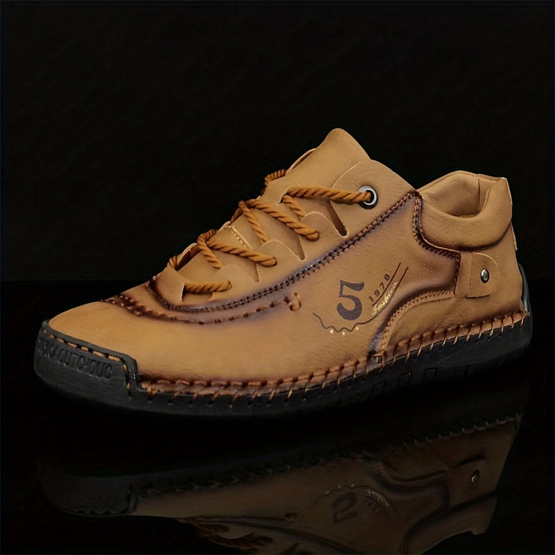 Casual Handmade Stitching Men's Flats - Outdoor Walking Shoes Sneakers