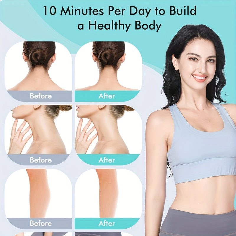 Handheld Neck Massager with 6 Trigger Point Rollers
