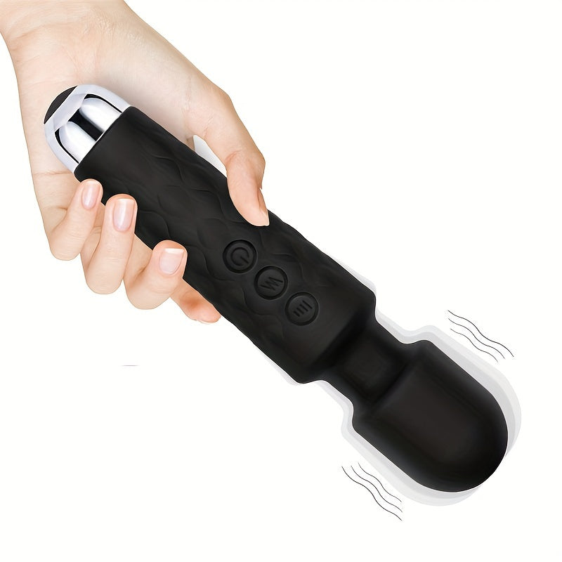 Vibrations Pattern Powerful Quiet Rechargeable Magic Wand Massager