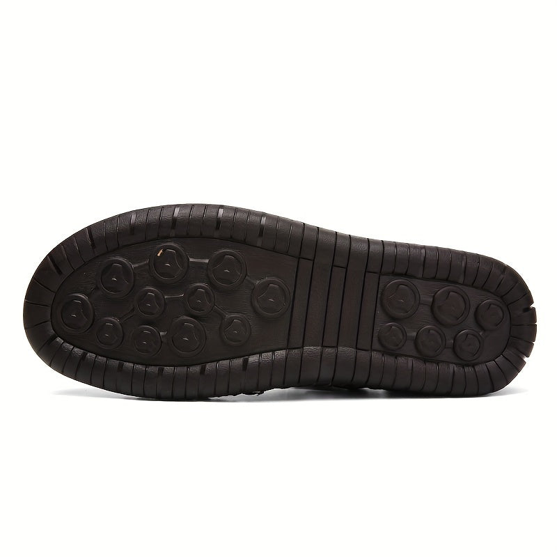 Casual Handmade Stitching Men's Flats - Outdoor Walking Shoes Sneakers