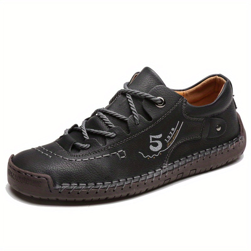 Casual Handmade Stitching Men's Flats - Outdoor Walking Shoes Sneakers