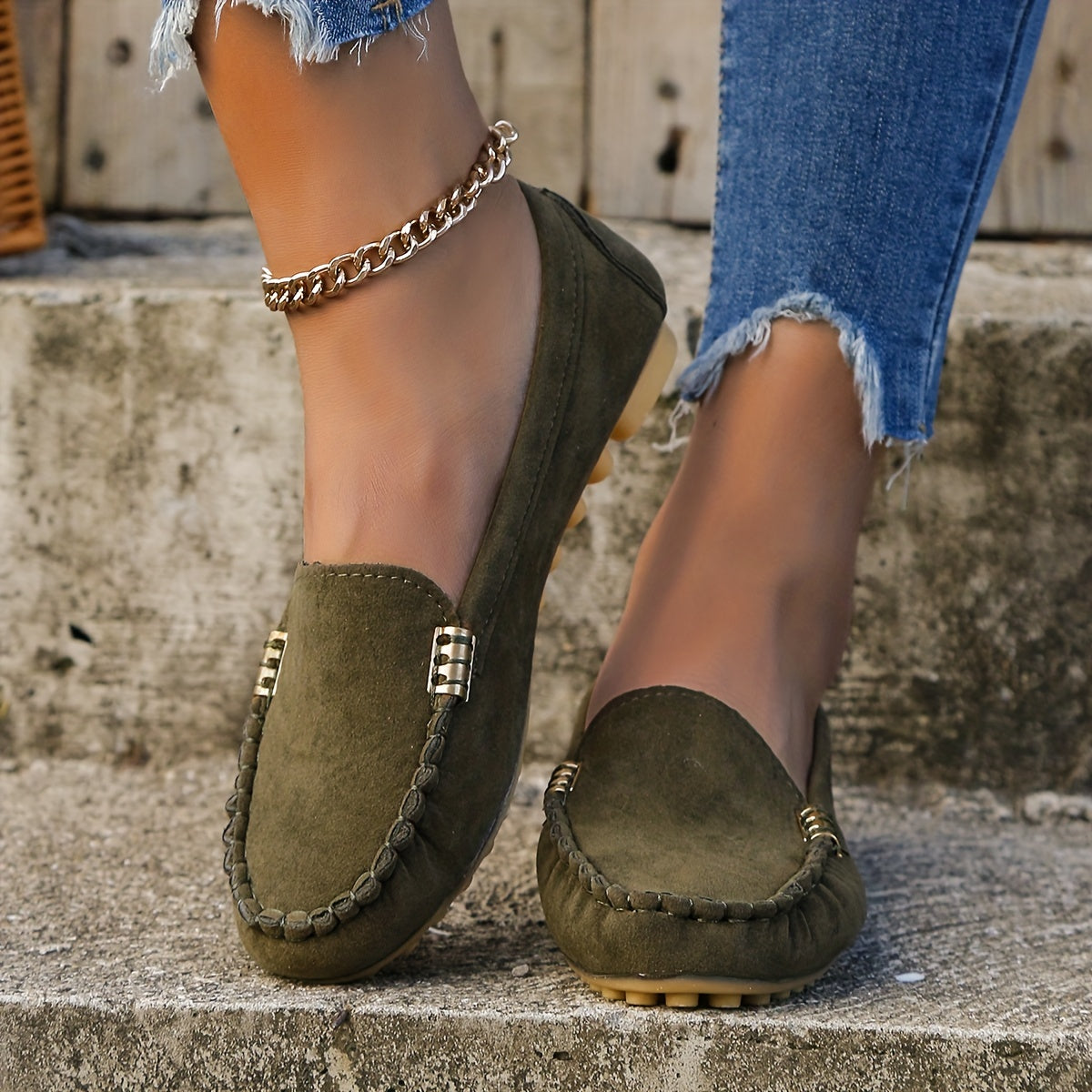 Women's Round Toe Loafers,