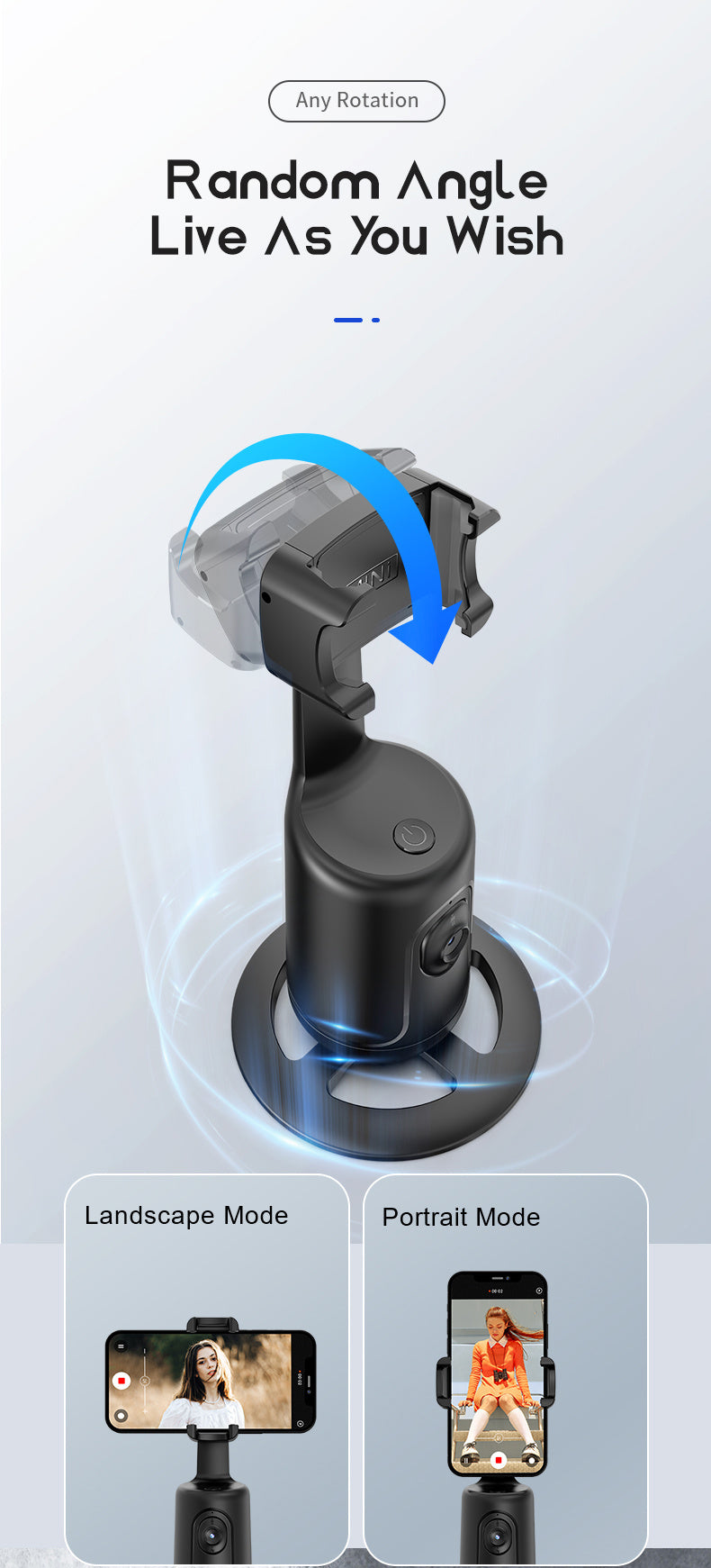 Auto Face Tracking Tripod 360°