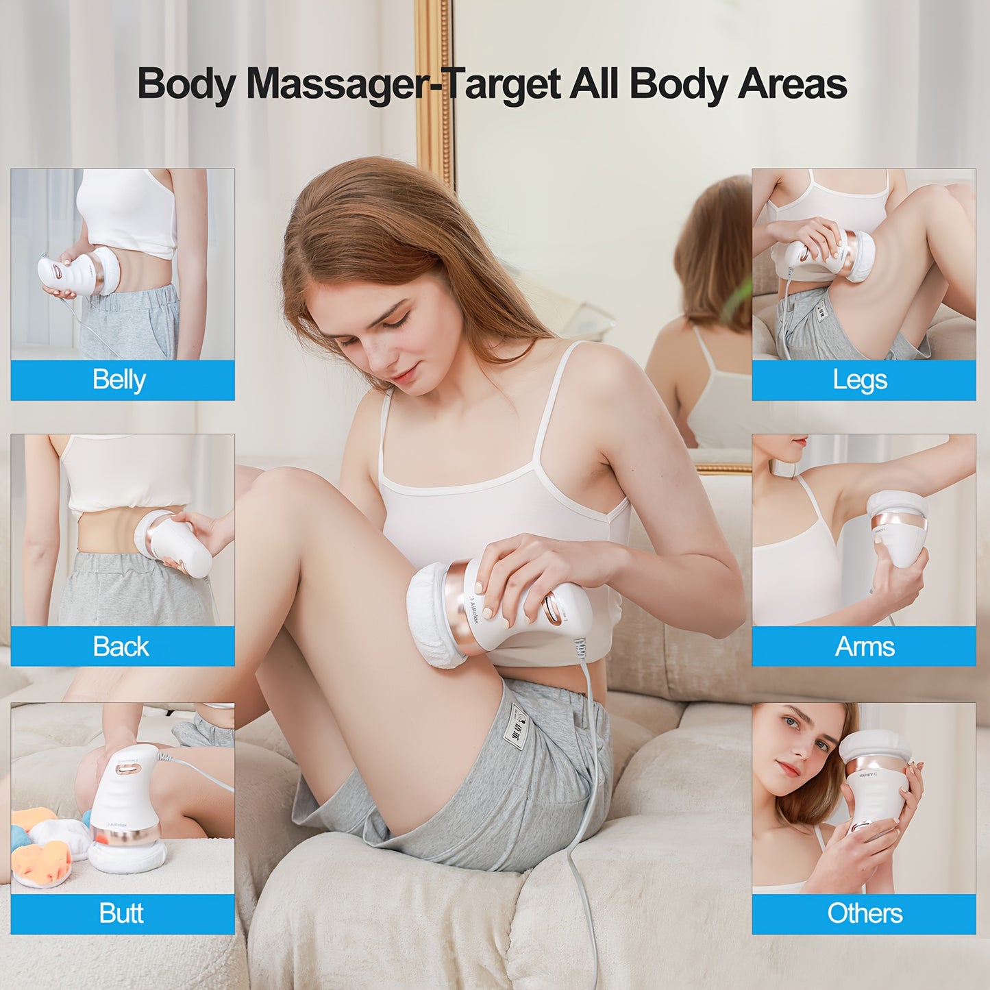 AI Relax Electric Body Massager with Speed Control