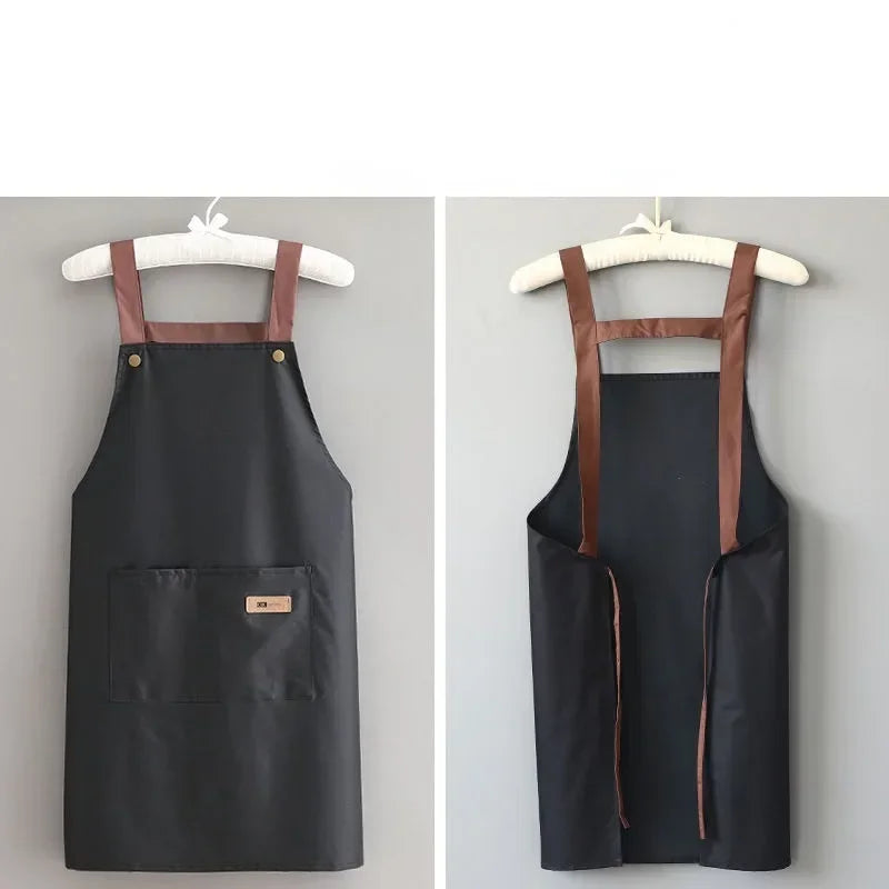 Waterproof Kitchen Apron With Pockets