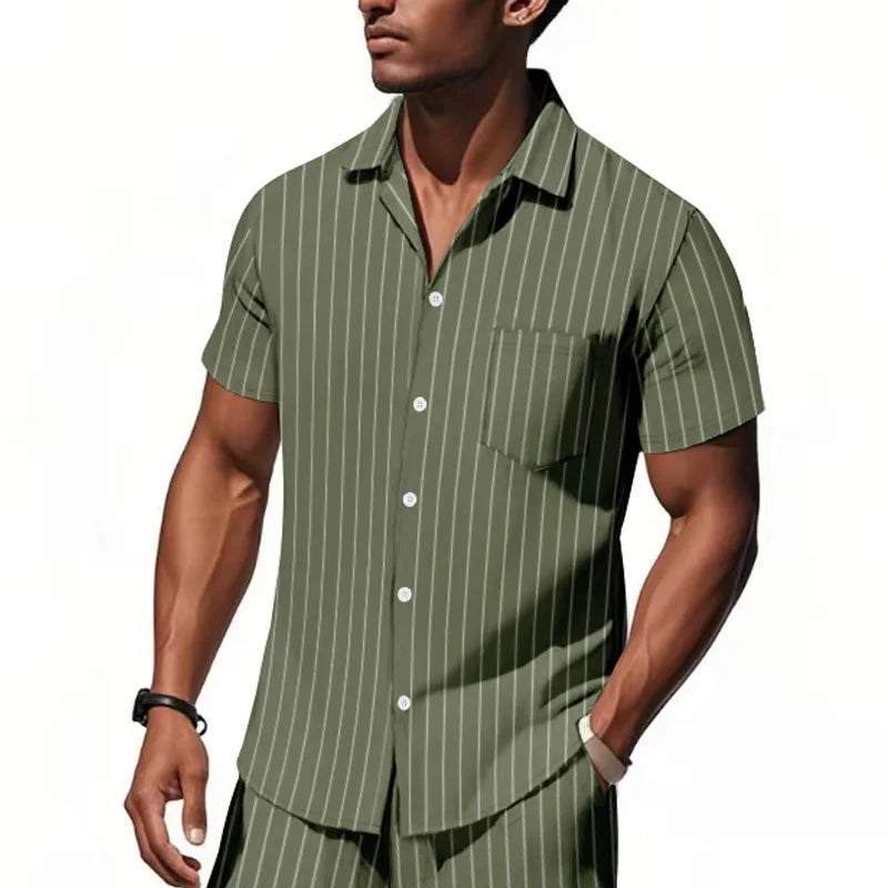 Shirt, men's short-sleeved inner