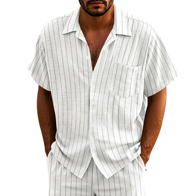 Shirt, men's short-sleeved inner