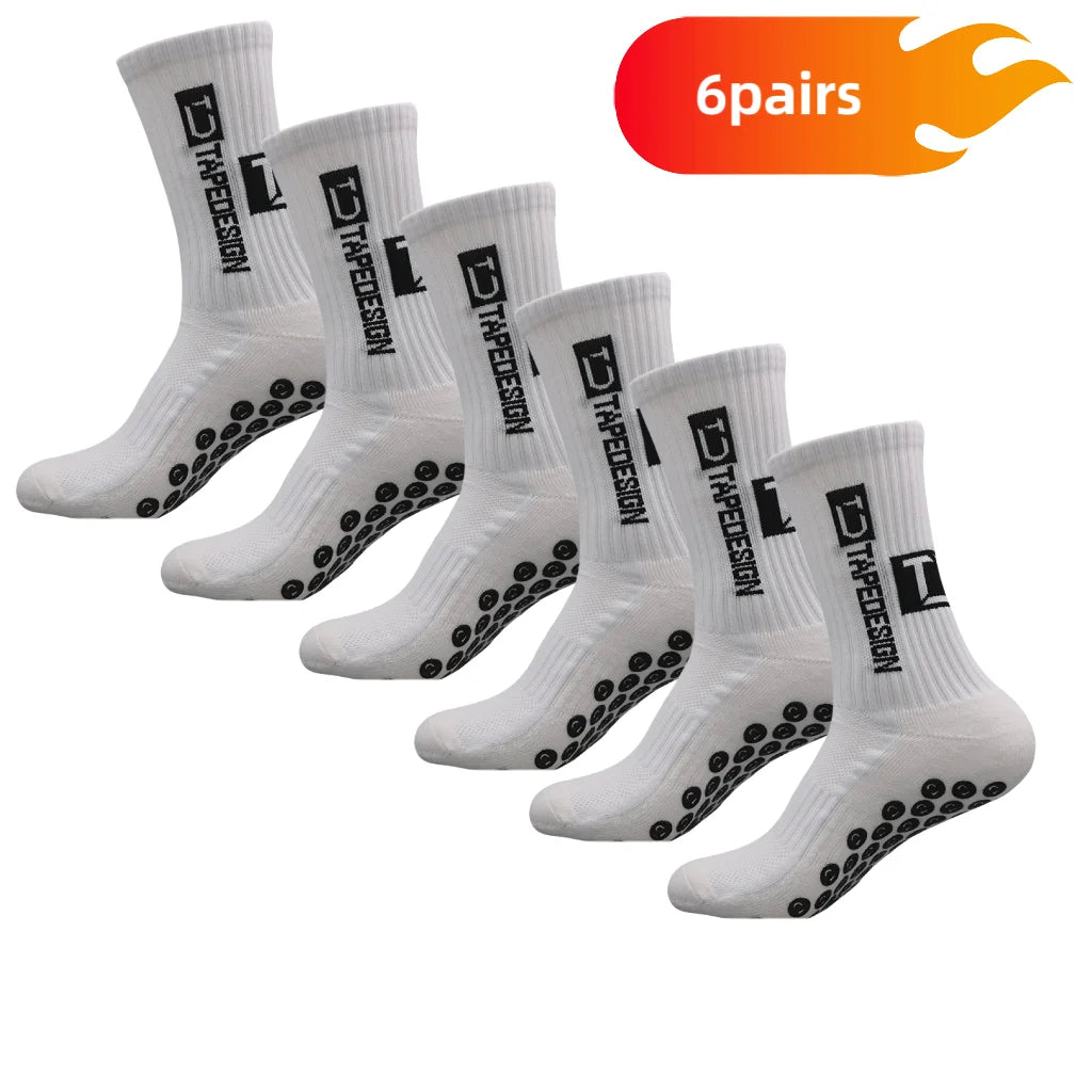 6 Pairs of Football Socks Sports Socks Men's