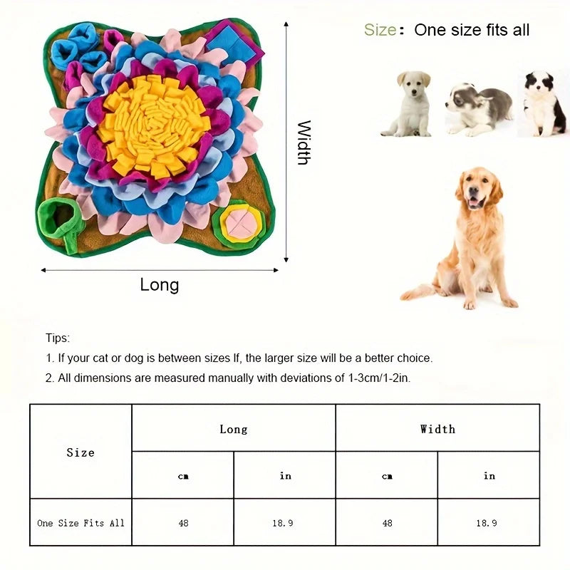 Pet Sniffing Training Mat Dogs Cats Educational Stress