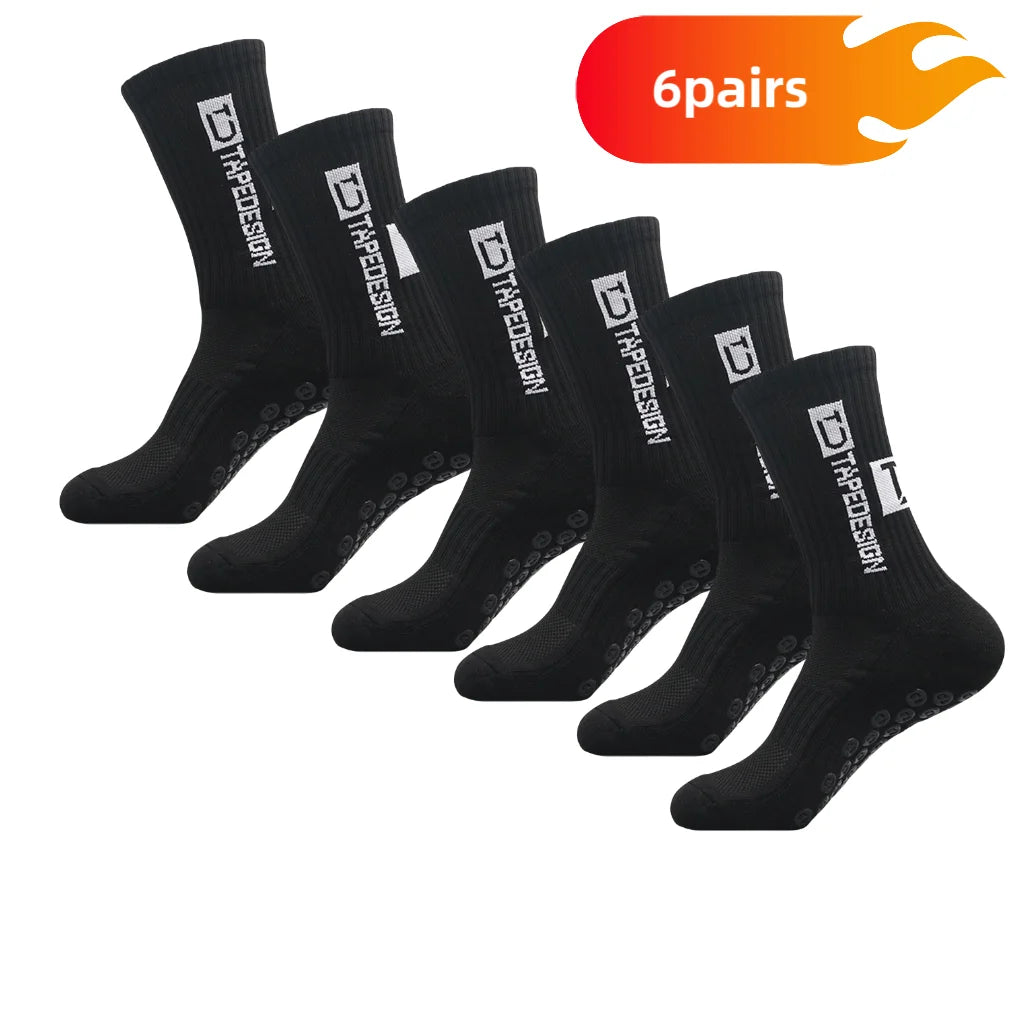 6 Pairs of Football Socks Sports Socks Men's