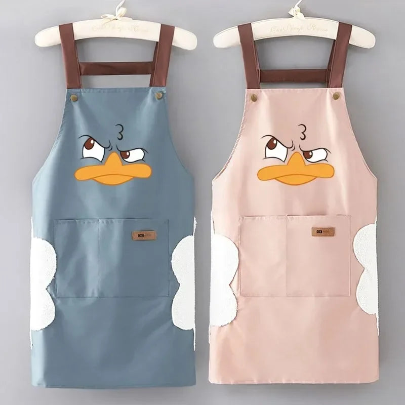 Waterproof Kitchen Apron With Pockets