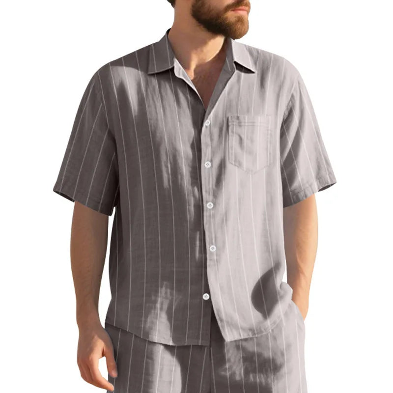 Shirt, men's short-sleeved inner