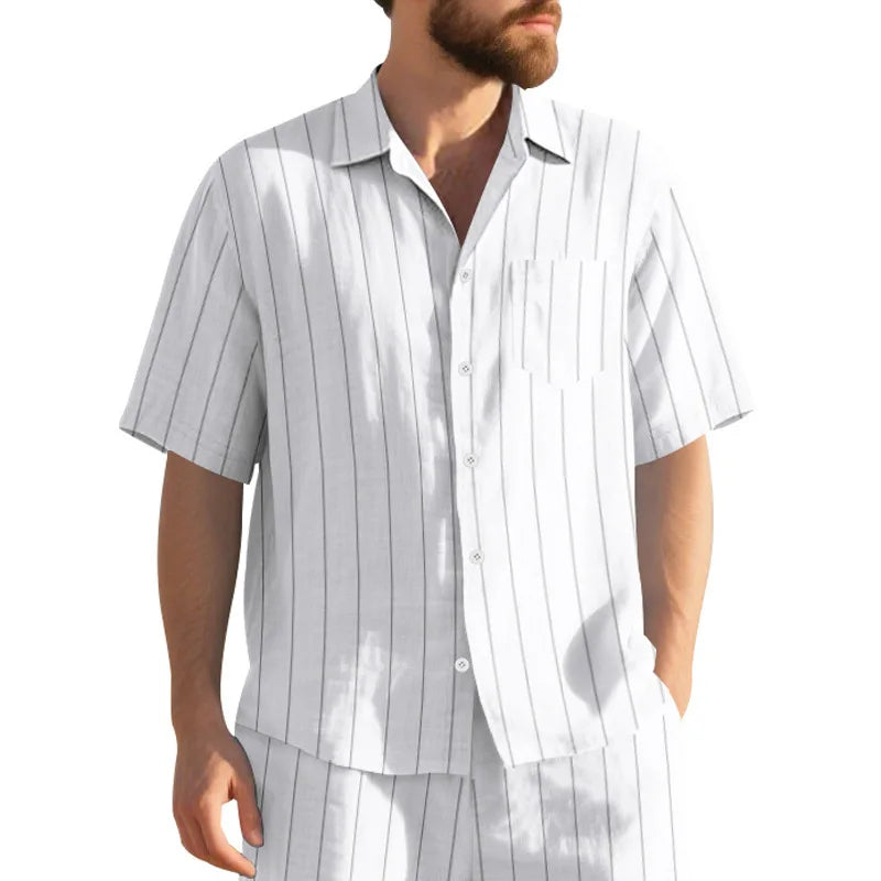 Shirt, men's short-sleeved inner