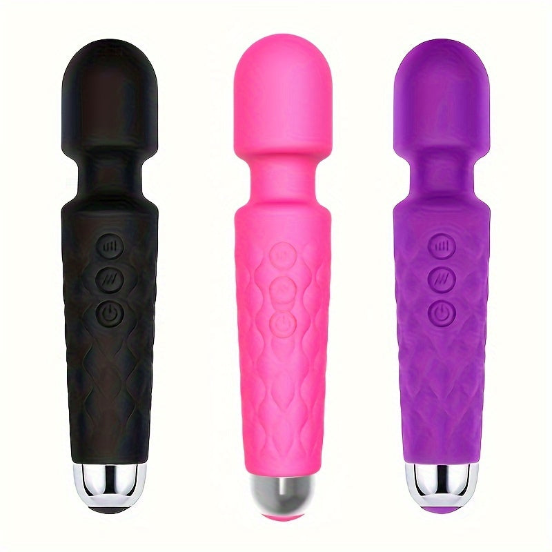 Vibrations Pattern Powerful Quiet Rechargeable Magic Wand Massager
