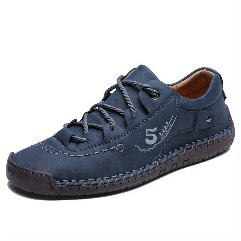 Casual Handmade Stitching Men's Flats - Outdoor Walking Shoes Sneakers