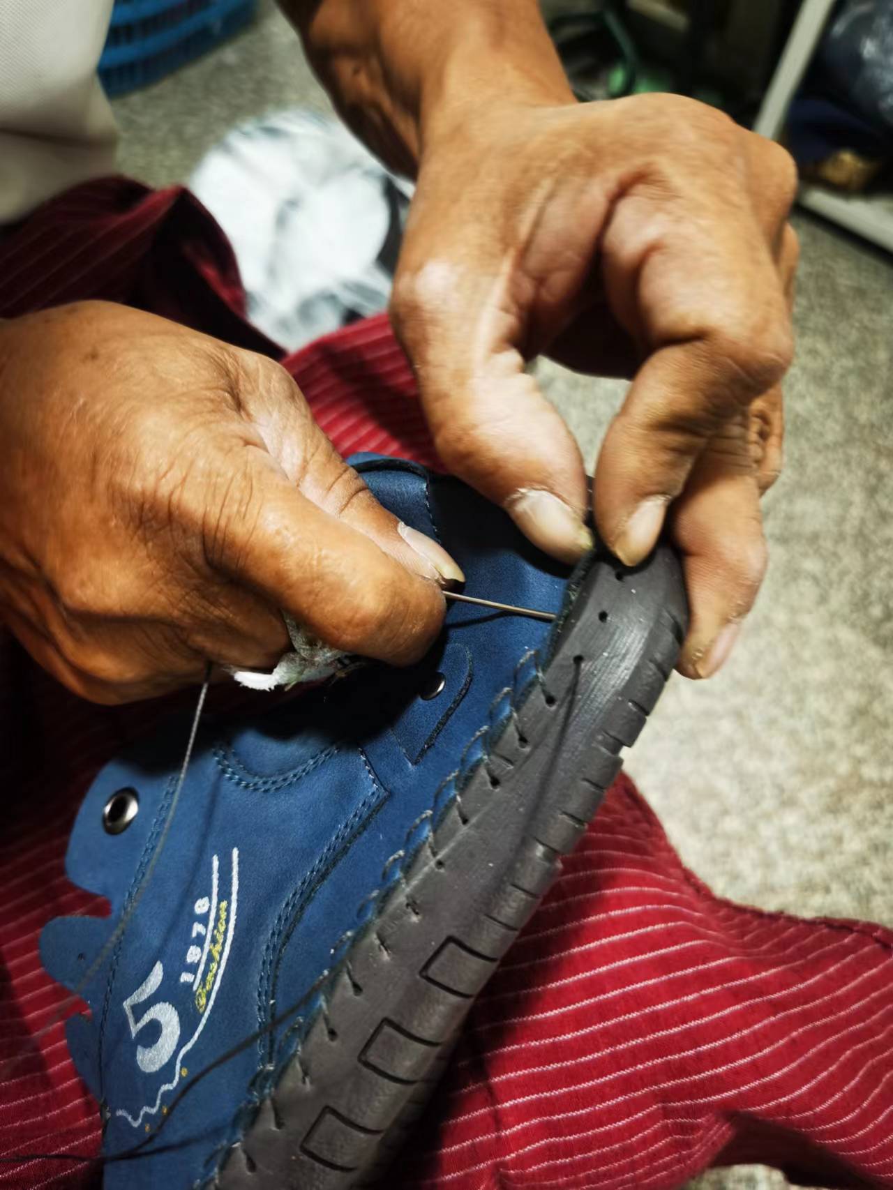 Casual Handmade Stitching Men's Flats - Outdoor Walking Shoes Sneakers