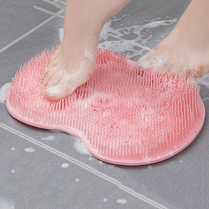 Non-Slip Shower Foot Scrubber Massager with Exfoliation Cushion