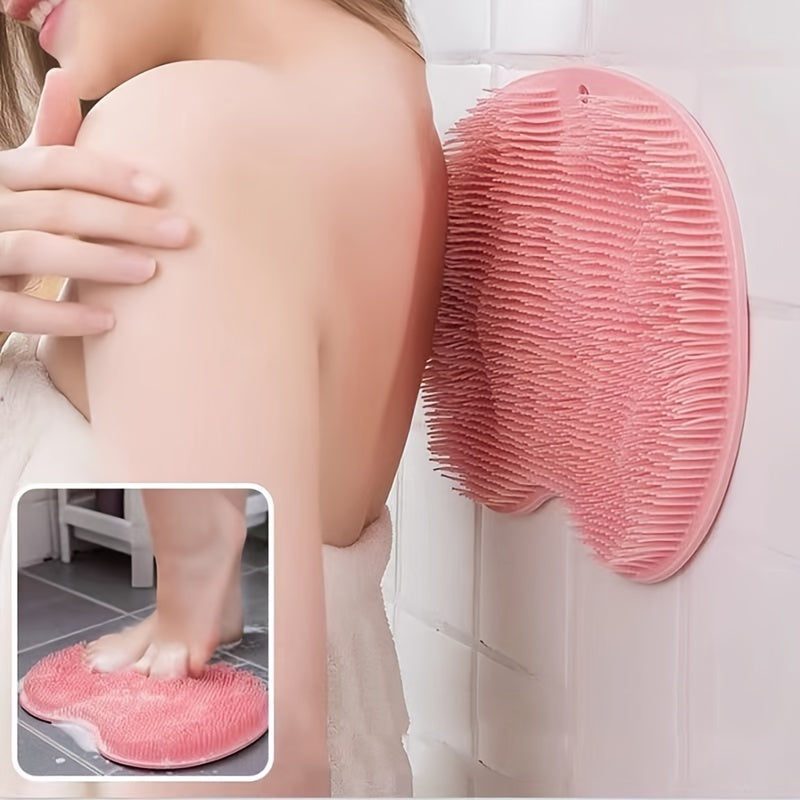 Non-Slip Shower Foot Scrubber Massager with Exfoliation Cushion