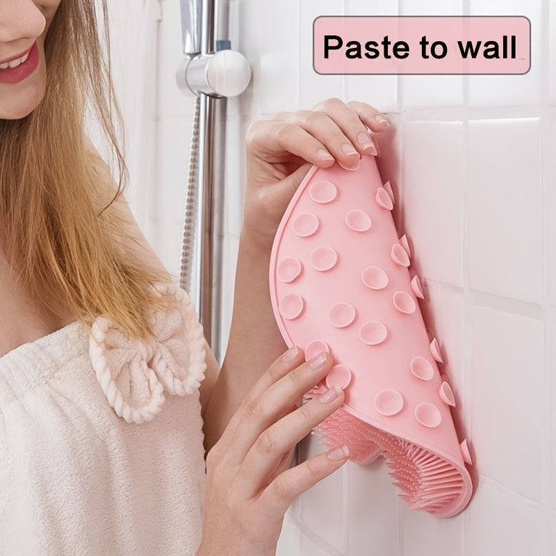 Non-Slip Shower Foot Scrubber Massager with Exfoliation Cushion
