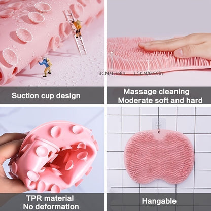 Non-Slip Shower Foot Scrubber Massager with Exfoliation Cushion