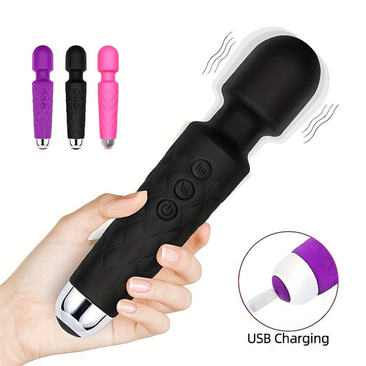 Vibrations Pattern Powerful Quiet Rechargeable Magic Wand Massager