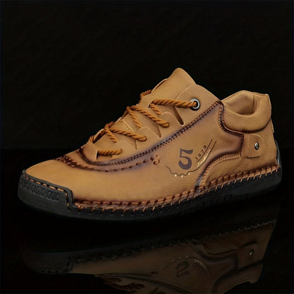 Casual Handmade Stitching Men's Flats - Outdoor Walking Shoes Sneakers