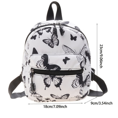 Animal Print Nylon Backpack