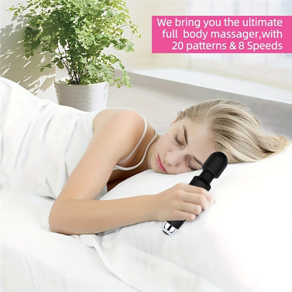 Vibrations Pattern Powerful Quiet Rechargeable Magic Wand Massager