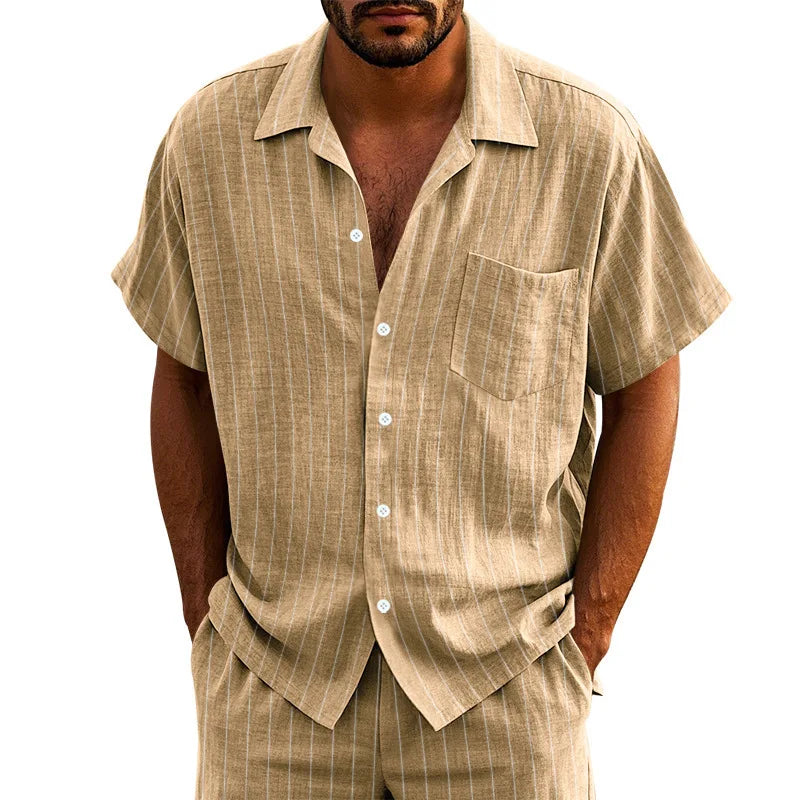 Shirt, men's short-sleeved inner