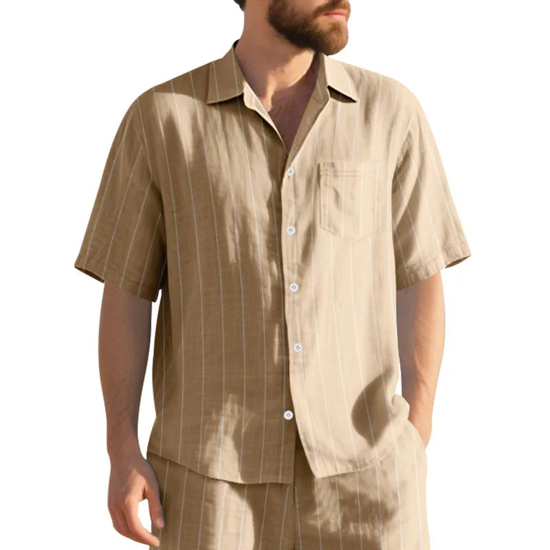 Shirt, men's short-sleeved inner