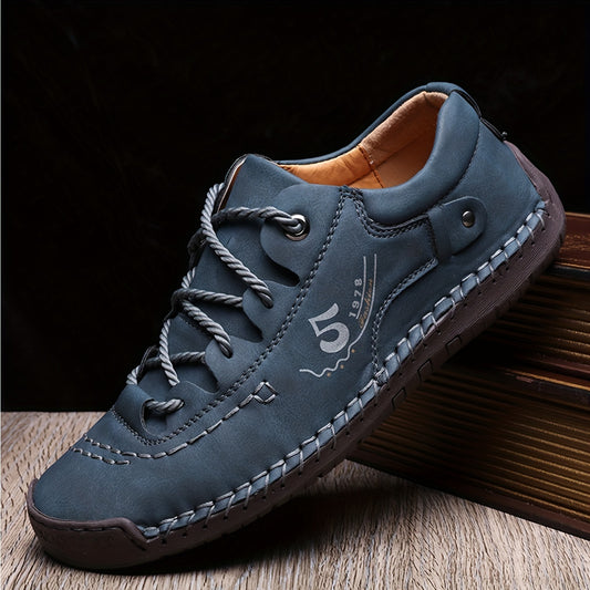 Casual Handmade Stitching Men's Flats - Outdoor Walking Shoes Sneakers