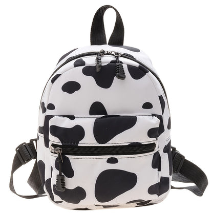 Animal Print Nylon Backpack